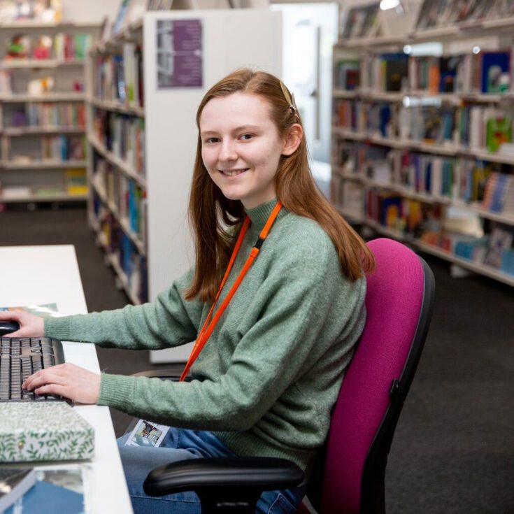 Learner in library